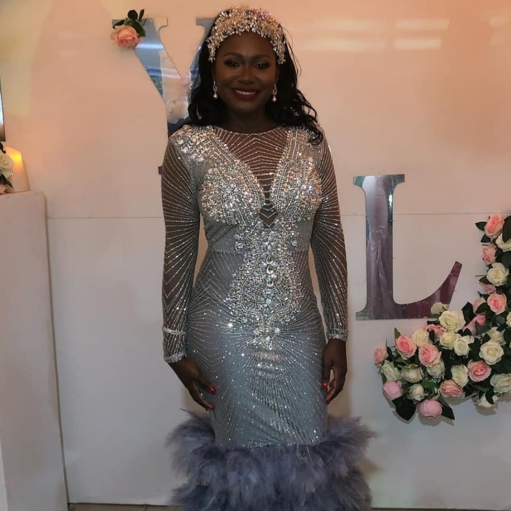 Kaytures Embellished Wedding Reception Gown